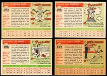 1955 Topps Bb- 4 Diff Hi#’s