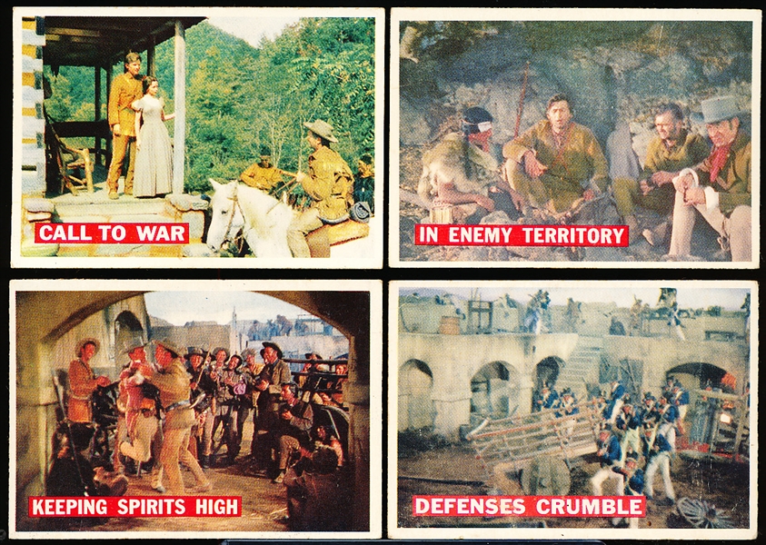 1956 Davy Crockett- Orange backs- 4 Diff