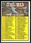 1962 Civil War News- #88 Checklist