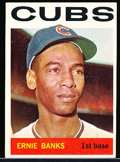 1964 Topps Bb- #55 Ernie Banks, Cubs