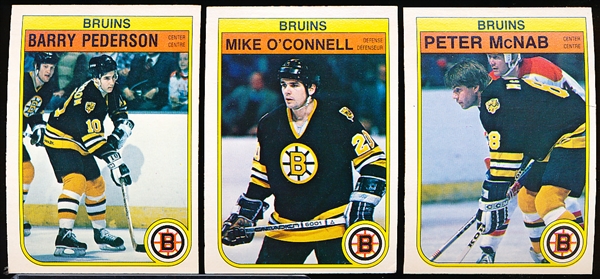 1982-83 O-Pee-Chee Hockey- Boston Bruins- 90 Asst
