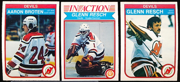 1982-83 O-Pee-Chee Hockey- New Jersey Devils- 65 Asst