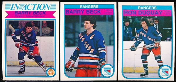 1982-83 O-Pee-Chee Hockey- New York Rangers- 65 Asst