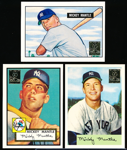 1996 Topps Bb- Mantle Reprint Inserts- 15 Asst