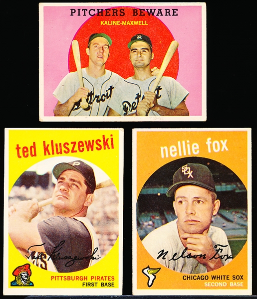 1959 Topps Bb- 3 Diff