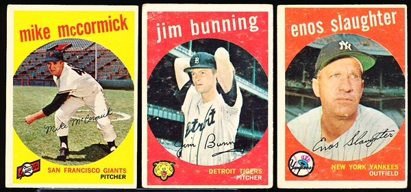 1959 Topps Bb- 3 Diff