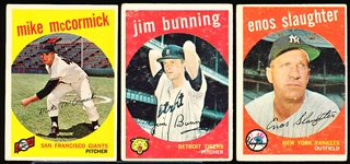 1959 Topps Bb- 3 Diff