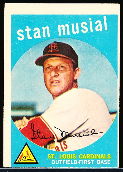1959 Topps Bb- #150 Stan Musial, Cardinals