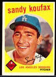 1959 Topps Bb- #163 Sandy Koufax, Dodgers