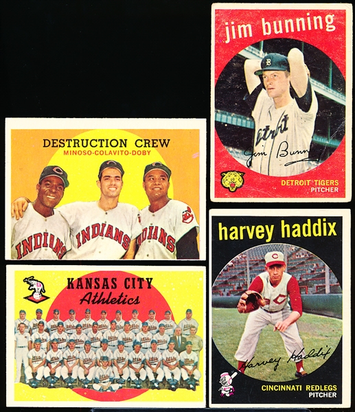 1959 Topps Bb- 4 Diff