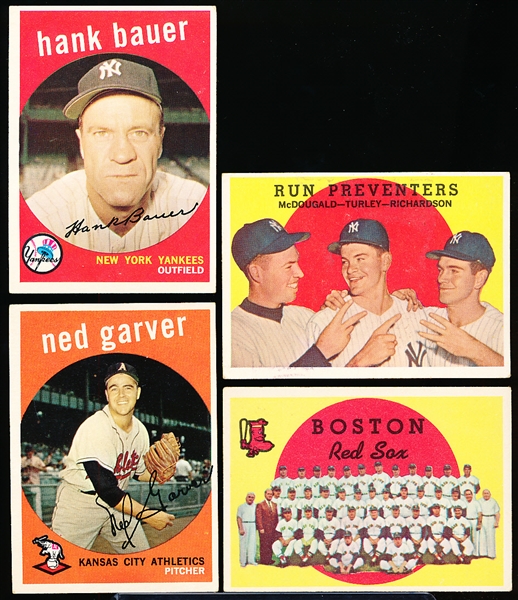 1959 Topps Bb- 4 Diff