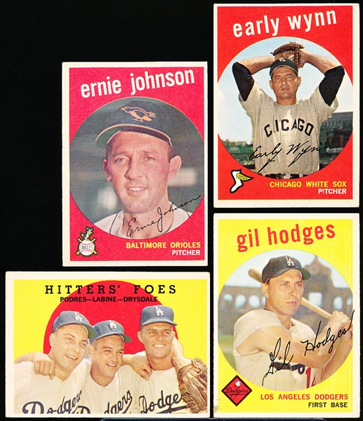 1959 Topps Bb- 4 Diff