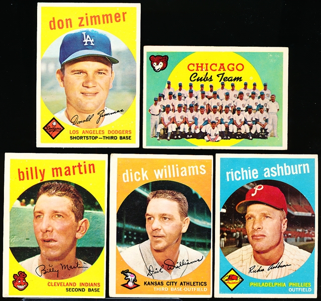 1959 Topps Bb- 5 Diff