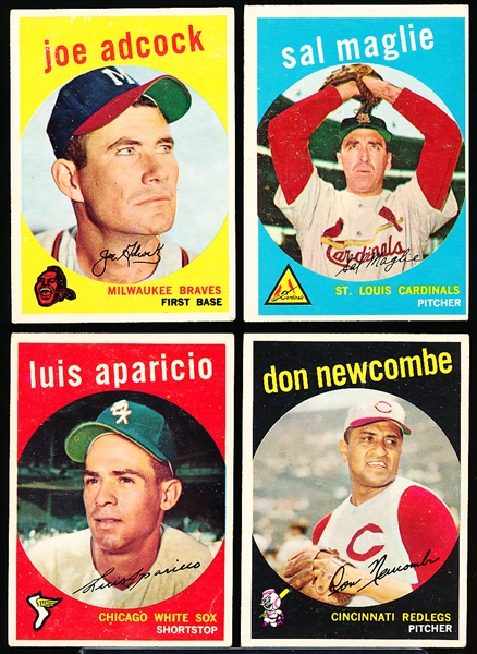 1959 Topps Bb- 4 Diff