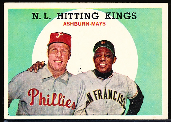 1959 Topps Bb- #317 Ashburn/Mays