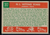 1959 Topps Bb- #317 Ashburn/Mays