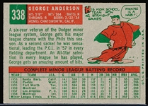 1959 Topps Bb- #338 Sparky Anderson RC