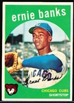 1959 Topps Bb- #350 Ernie Banks, Cubs