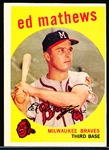 1959 Topps Bb- #450 Ed Mathews, Braves