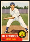 1953 Topps Bb- #228 Hal Newhouser, Tigers- Hi#