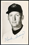 Autographed July 20, 1955 Cleveland Indians Team Issued B/W Postcard- Herb Score