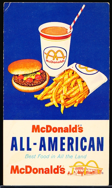 1960’s-70’s McDonald’s 3-3/8” x 5-½” Full Meal Coupon- Signed by 4 Diff. Detroit Tigers
