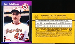 1989 Donruss Bsbl. #635 Curt Schilling RC, Orioles- 12 Cards