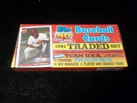 1991 Topps Traded Bsbl.- 1 Retail Factory Set of 132 Cards