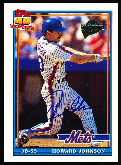 Autographed 2003 Topps All-Time Fan Favorites #47 Howard Johnson, Mets
