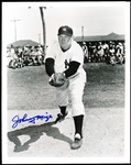 Autographed Johnny Mize New York Yankees MLB B/W 8” x 10” Photo