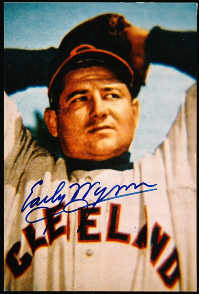 Autographed Early Wynn Cleveland Indians MLB Color 4” x 6” Photo