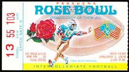 January 1, 1976 Rose Bowl NCAA Ticket Stub- Ohio State vs. UCLA