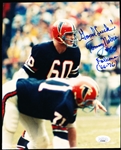 Autographed & Inscribed Tommy Nobis Atlanta Falcons NFL Color 8” x 10” Photo- JSA Authenticated