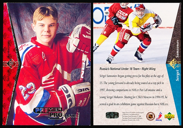 1994-95 SP Hockey #189 Sergei Samsonov RC- 8 Cards