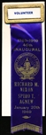 1/20/69 Richard Nixon Presidential Inauguration Volunteer Ribbon