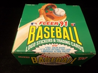 1991 Fleer Baseball- One Unopened Jumbo Pack Box