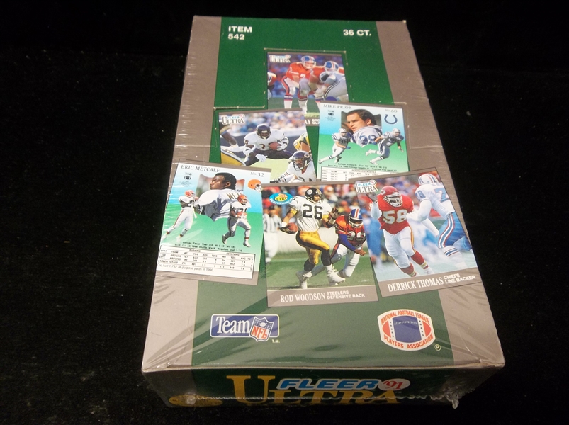 1991 Ultra Football- One Unopened Wax Box