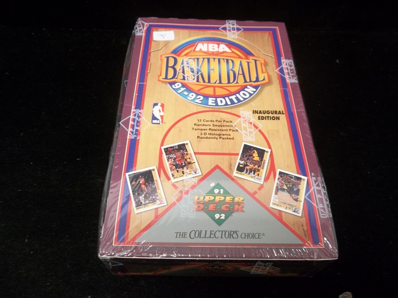 1991-92 Upper Deck Basketball- One Unopened Low Series Wax Box