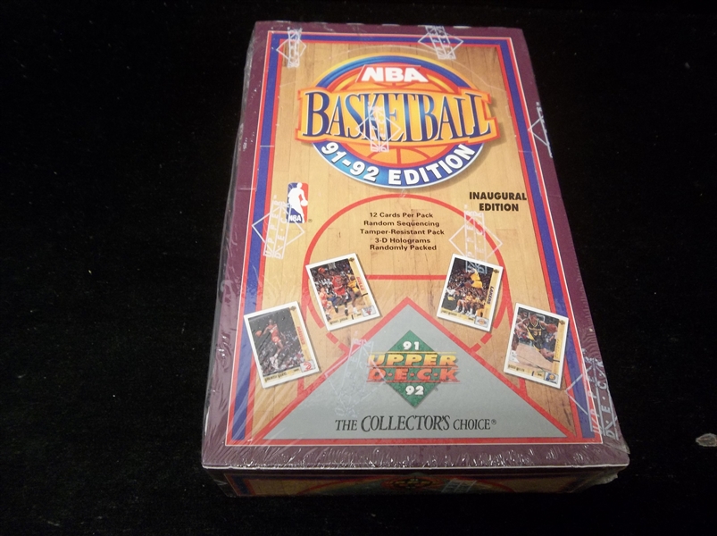 1991-92 Upper Deck Basketball- One Unopened Low Series Wax Box
