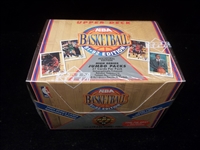 1991-92 Upper Deck Basketball- One Unopened High Series Jumbo Pack Box
