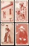 1929 Exhibit Supply Co. Tom Mix Rope Framed (W404-1) Postcard-Backed Exhibit Cards- 9 Asst/8 Diff.