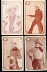 1929 Exhibit Supply Co. Tom Mix Rope Framed (W404-1) Postcard-Backed Exhibit Cards- 9 Diff.