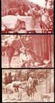 1930’s Exhibit Supply Co. (Chicago) Tom Mix Blank-Backed Exhibit Cards- 5 Diff.