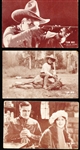 1930’s-‘40’s Exhibit Supply Co. (Chicago) Tom Mix Blank-Backed Exhibit Cards- 5 Diff.