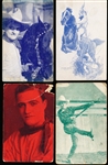 1930’s-‘40’s Exhibit Supply Co. (Chicago) Tom Mix Blank-Backed Color Tinted Exhibit Cards- 6 Diff.