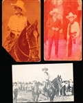 1930’s-‘40’s Exhibit Supply Co. (Chicago) Tom Mix Blank-Backed Color Tinted Exhibit Cards- 6 Diff.