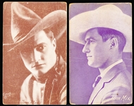1930’s-40’s? Tom Mix Postcard Backed Exhibit Cards- 2 Diff.