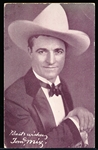 1940’s-50’s Exhibit Supply Co. (Chicago) Tom Mix Salutation Postcard-Backed Exhibit Card- “Best Wishes”