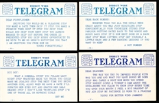 1941 Exhibit Supply Co. (Chicago)- “Direct Wire Telegram” Men Blank-Backed Exhibits Near Set- 31 of 32