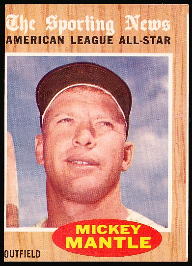 1962 Topps Baseball- #471 Mickey Mantle AS